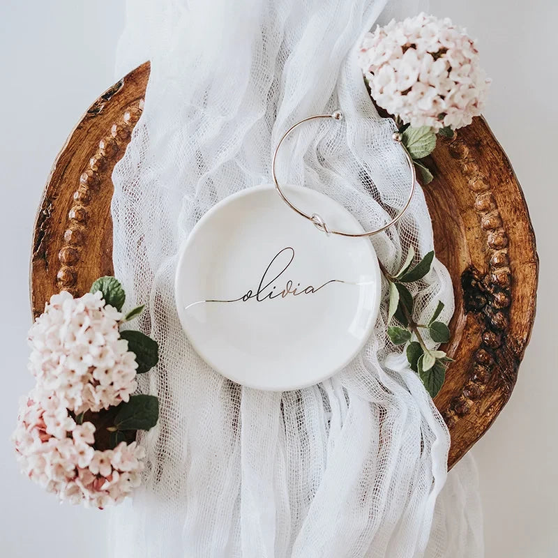 Personalised Wedding Jewellery Ring Bowl I'm Getting Married.