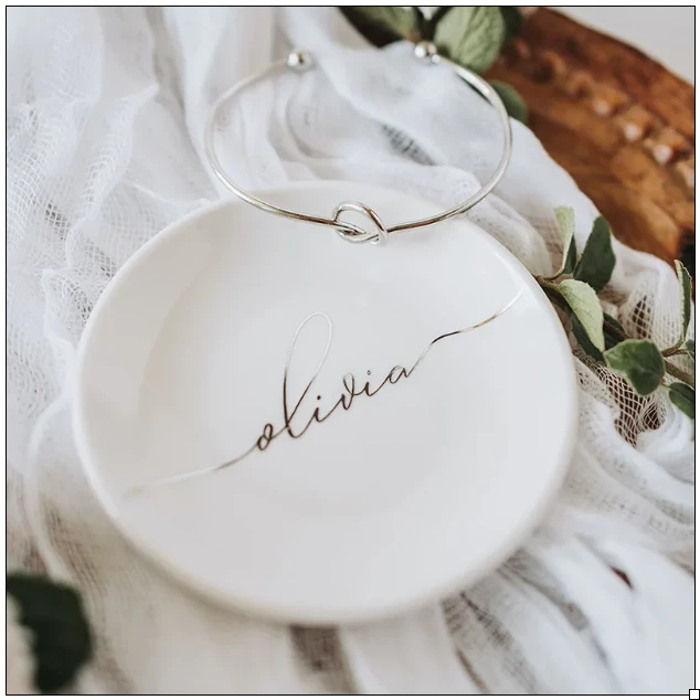 Personalised Wedding Jewellery Ring Bowl I'm Getting Married.