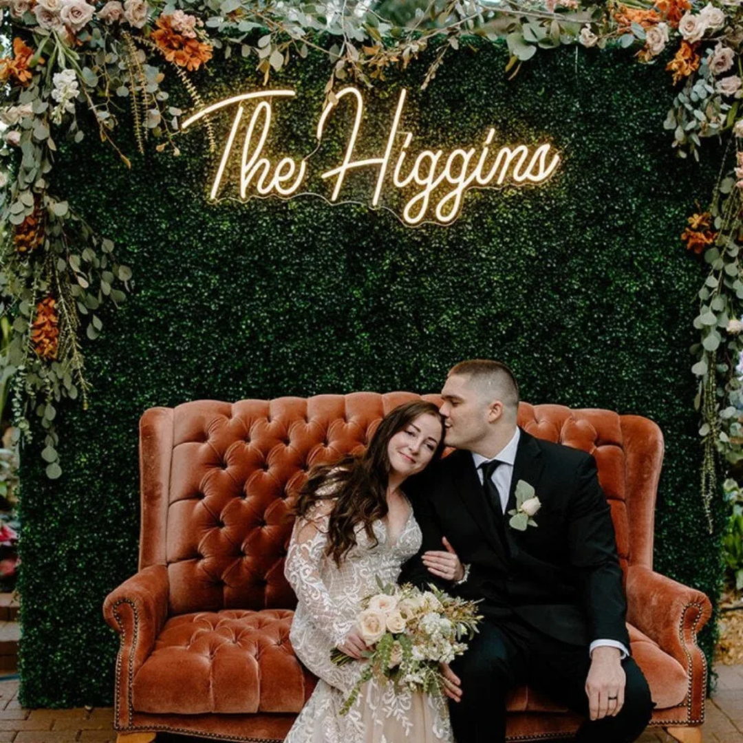 Neon Light Up Sign for Wedding Reception Personalised I'm Getting Married.