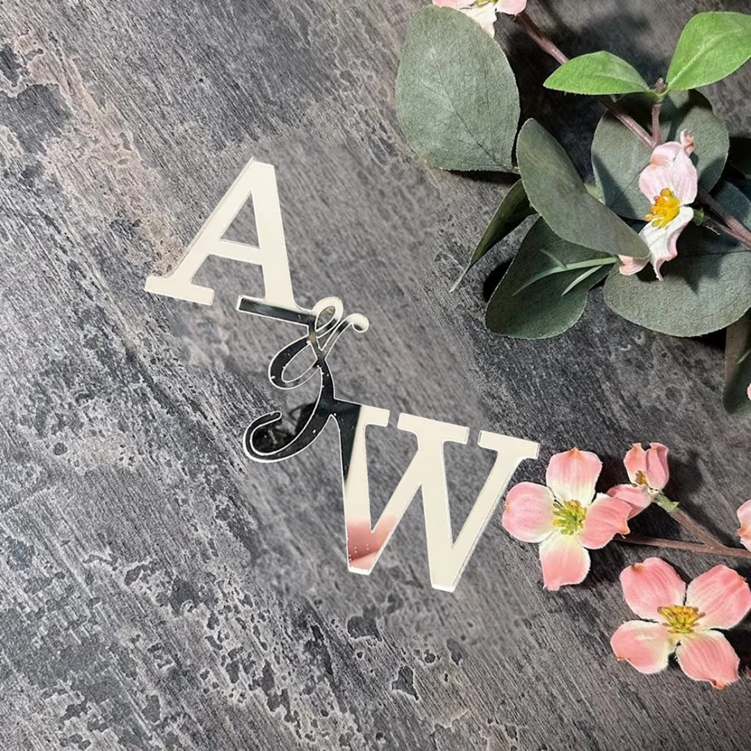 Personalised Acrylic & Wooden Wedding Cake Topper I'm Getting Married.