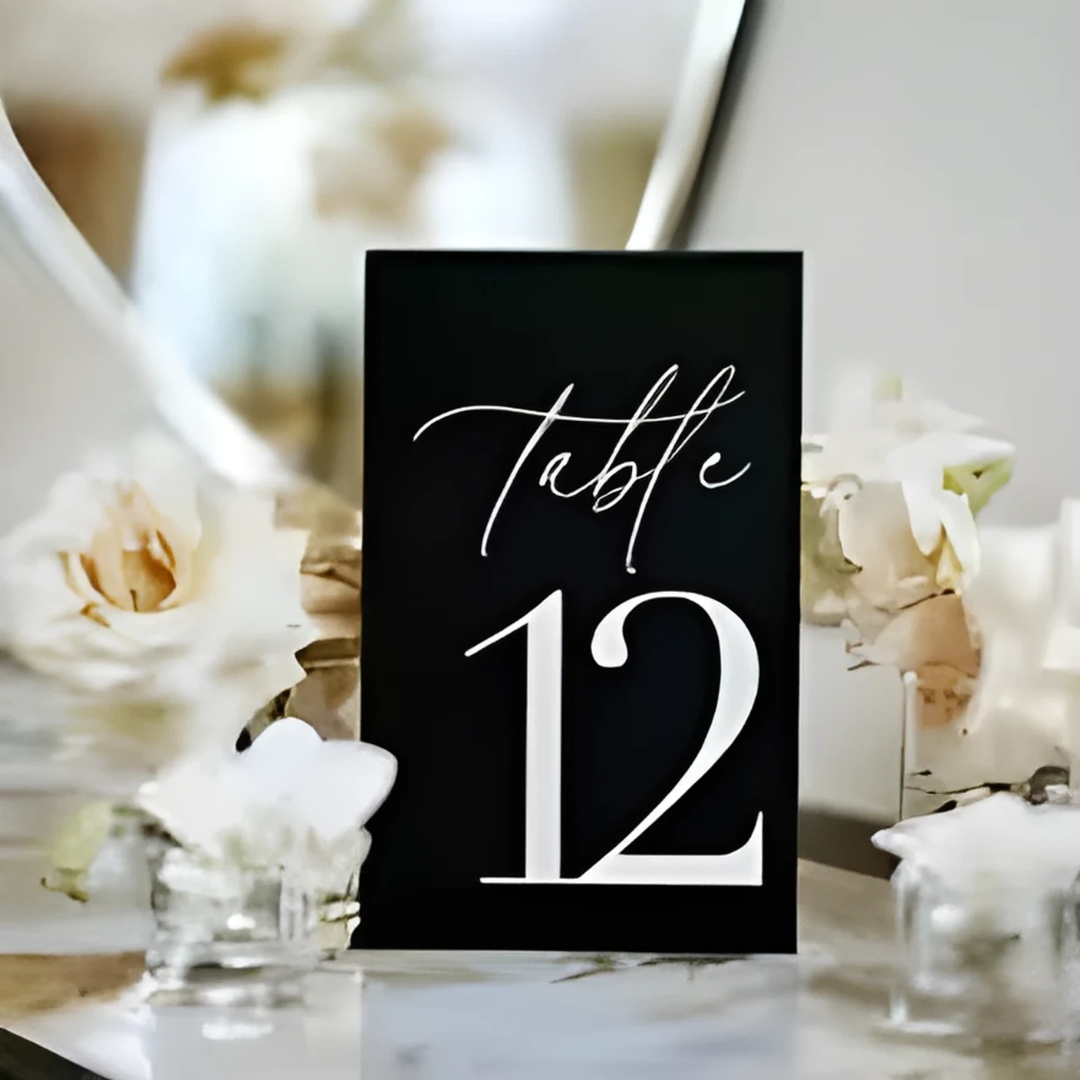 Luxe Gold Mirror Wedding Table Numbers I'm Getting Married.