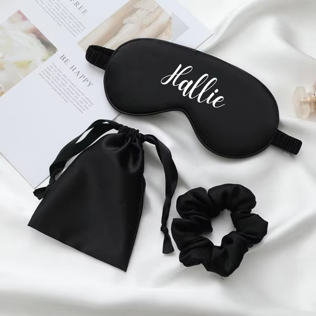 Personalised Satin Silk Eye Mask I'm Getting Married.