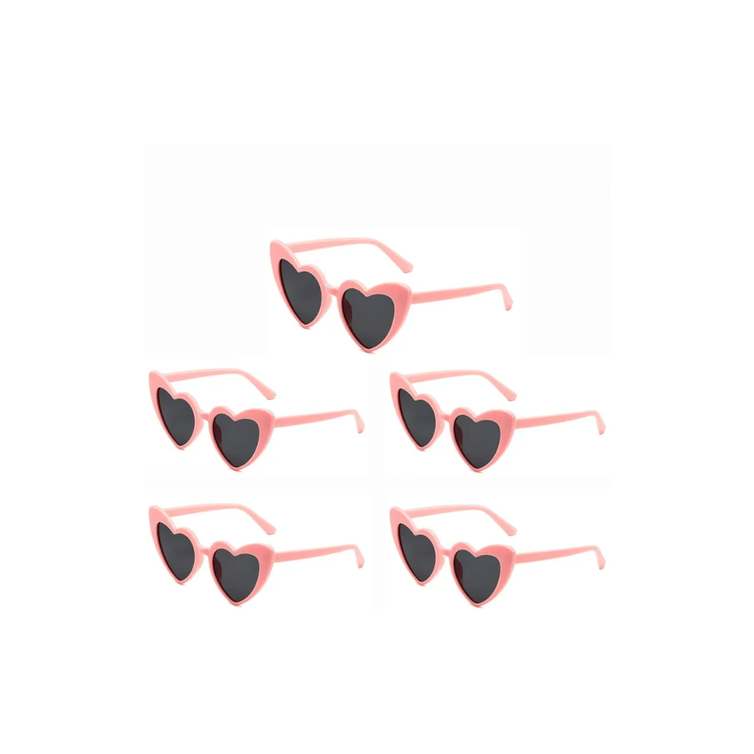 Retro Heart White and Pink Wedding Day Sunglasses I'm Getting Married.