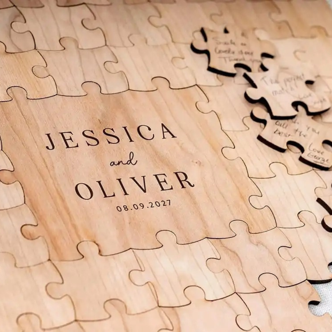 Personalised Wooden Puzzle Guest Book