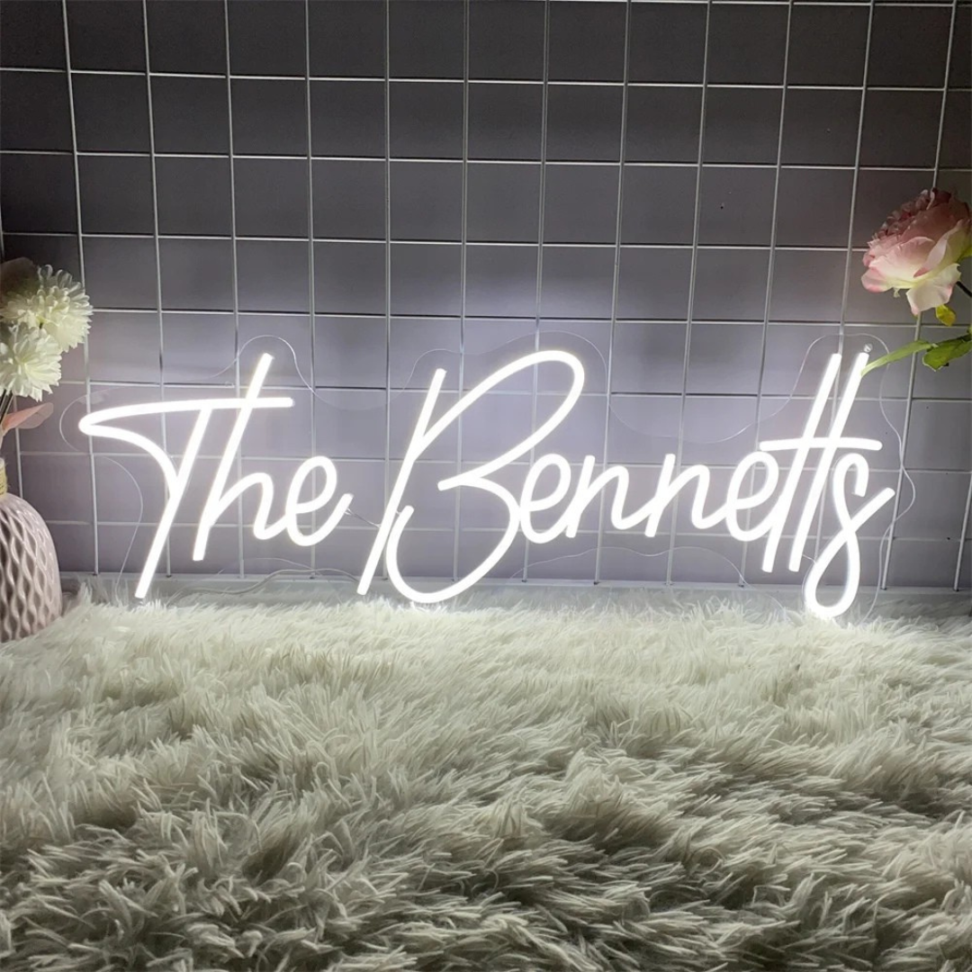 Neon Light Up Sign for Wedding Reception Personalised I'm Getting Married.