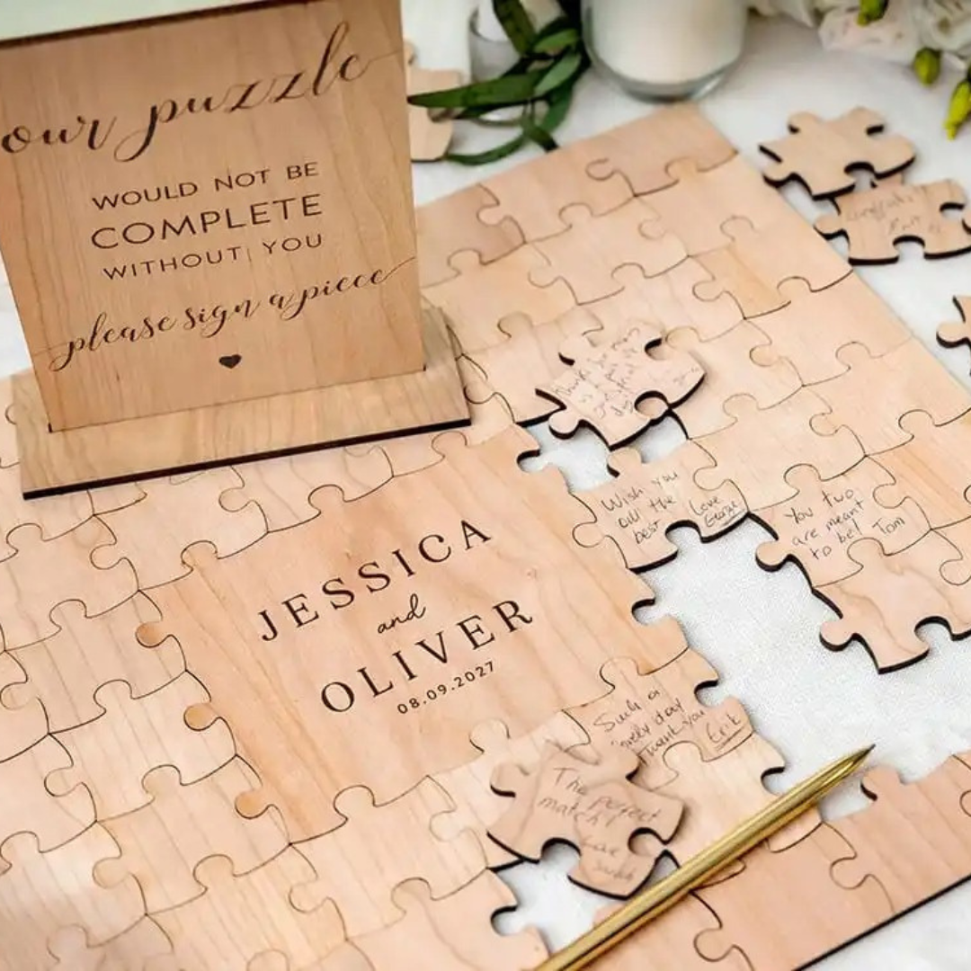 Personalised Wooden Puzzle Guest Book