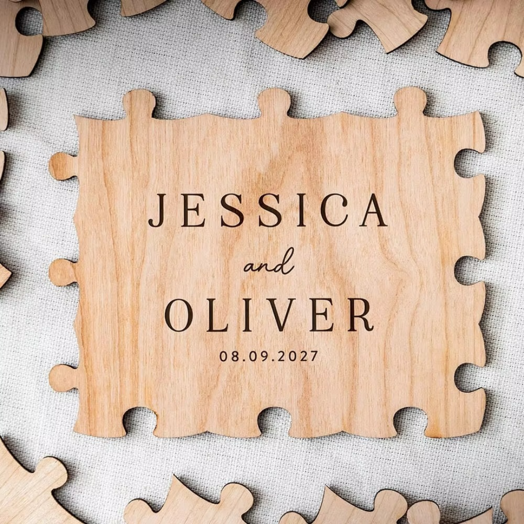 Personalised Wooden Puzzle Guest Book