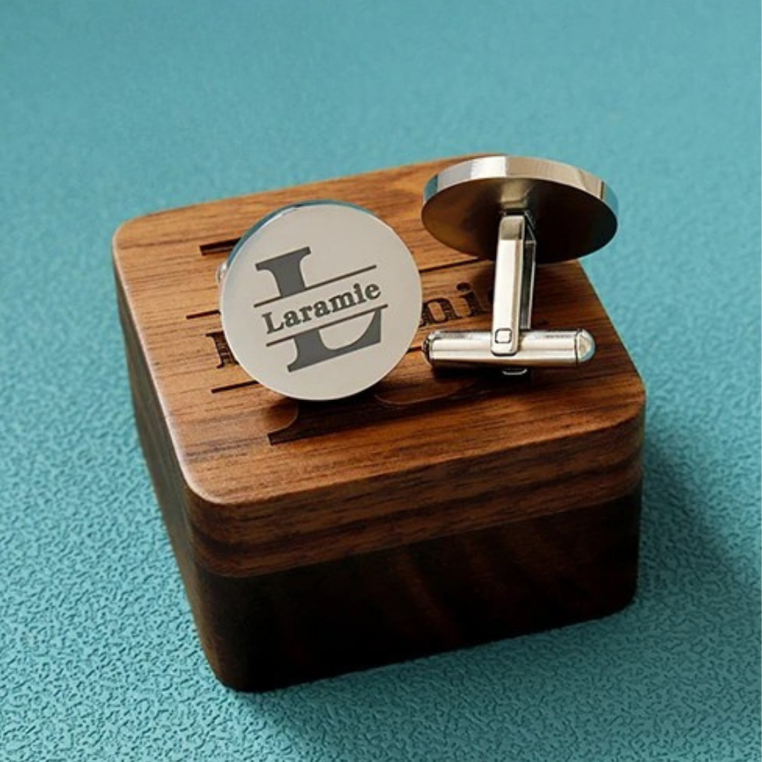 Personalised Father of the Bride & Groomsmen Wedding Cufflinks I'm Getting Married.