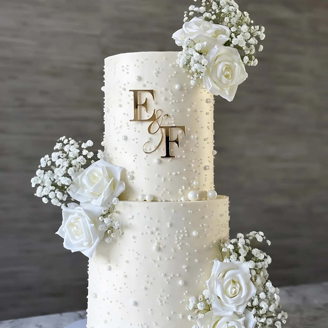 Personalised Acrylic & Wooden Wedding Cake Topper I'm Getting Married.