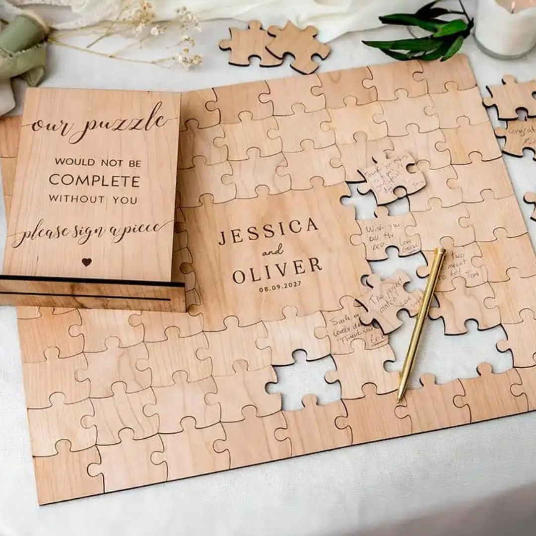 Personalised Wooden Puzzle Guest Book