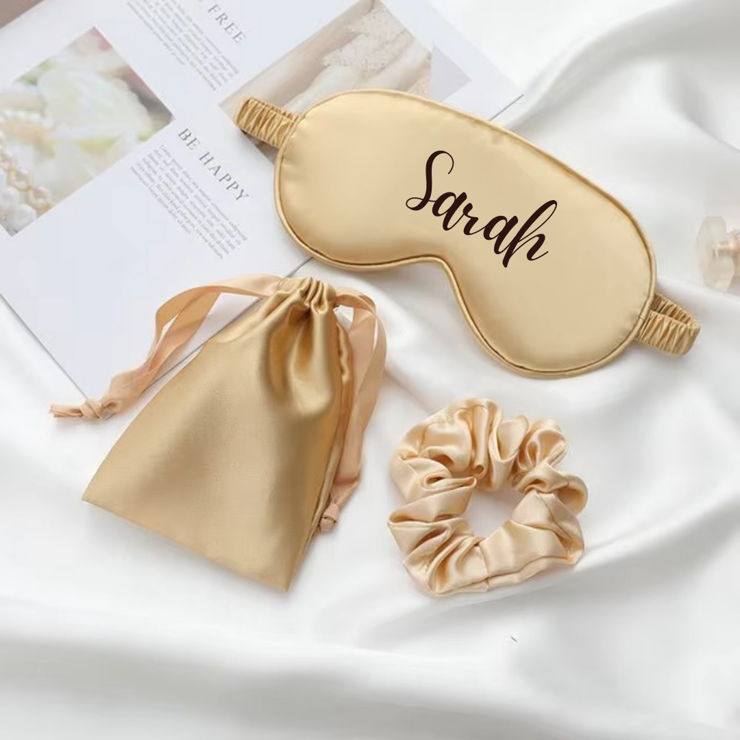 Personalised Satin Silk Eye Mask I'm Getting Married.