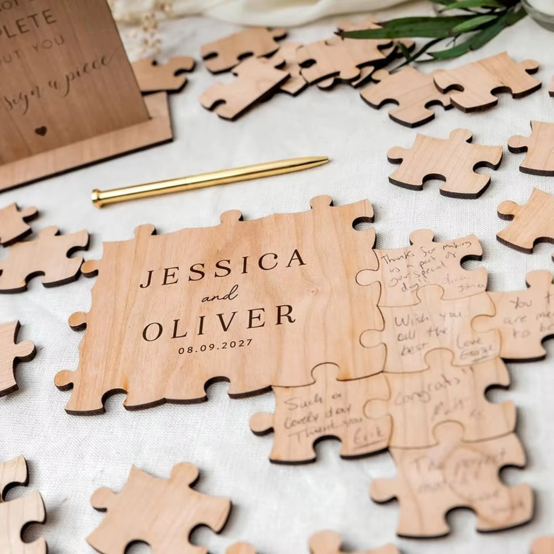 Personalised Wooden Puzzle Guest Book