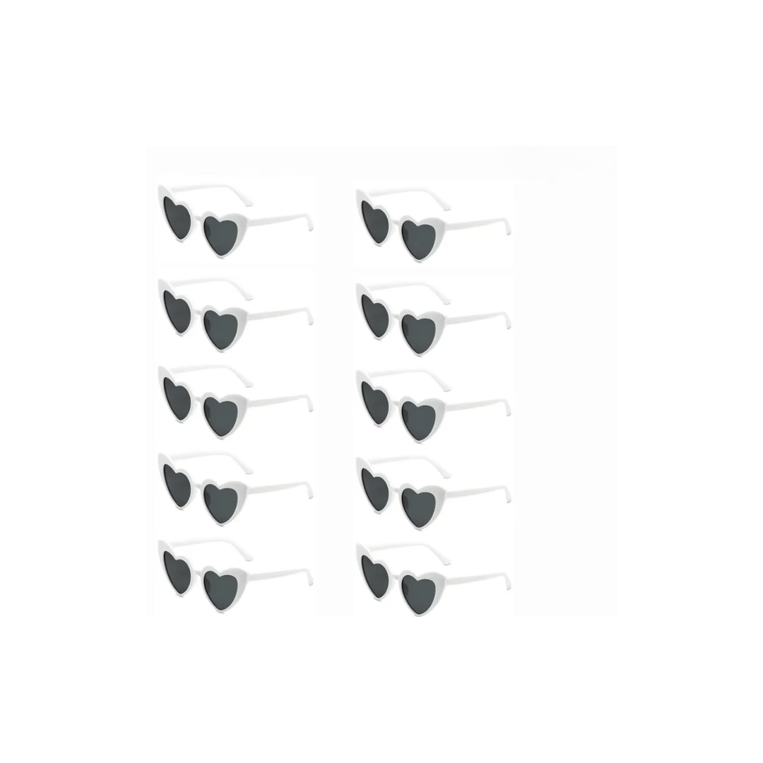 Retro Heart White and Pink Wedding Day Sunglasses I'm Getting Married.