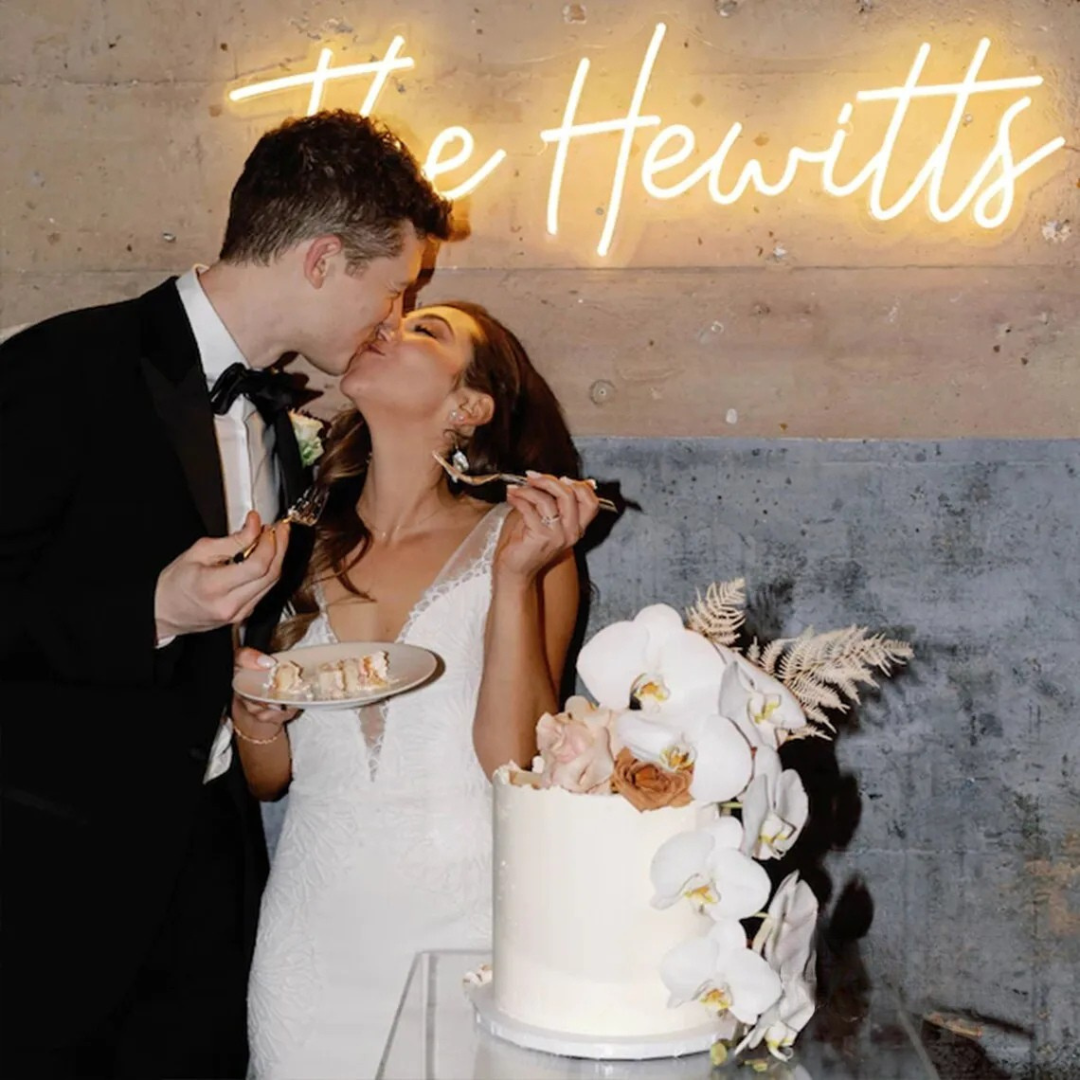 Neon Light Up Sign for Wedding Reception Personalised I'm Getting Married.