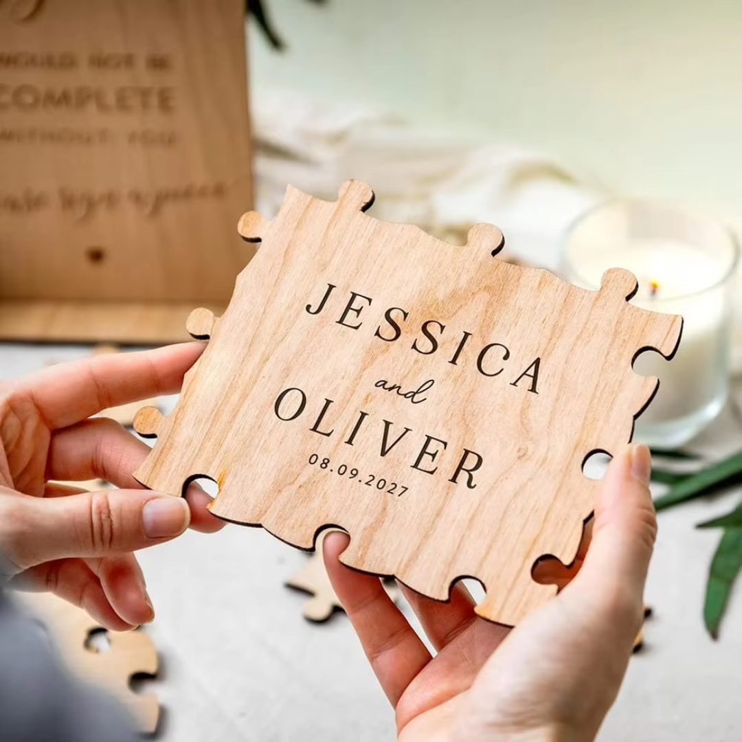 Personalised Wooden Puzzle Guest Book