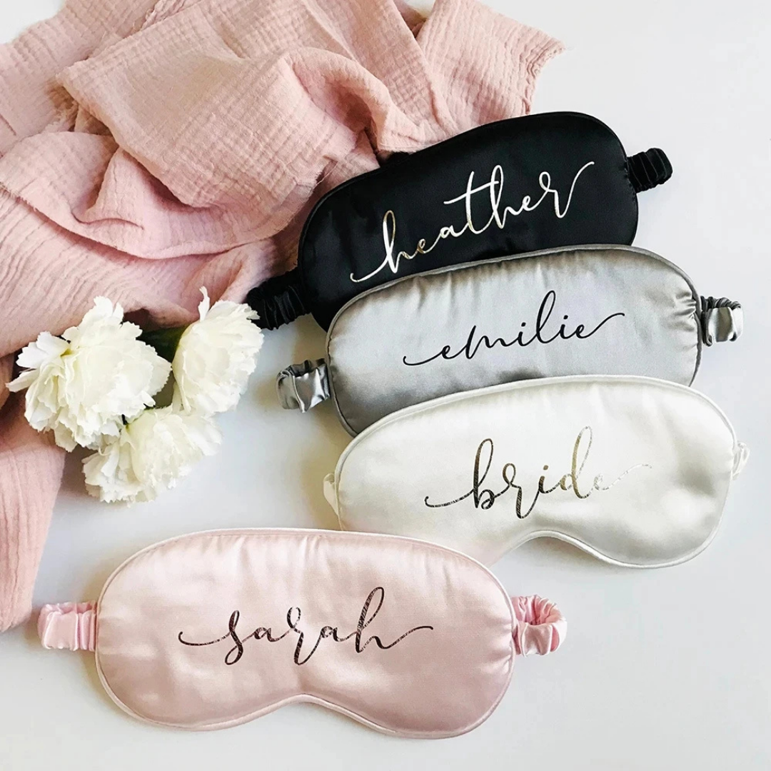 Personalised Satin Silk Eye Mask I'm Getting Married.