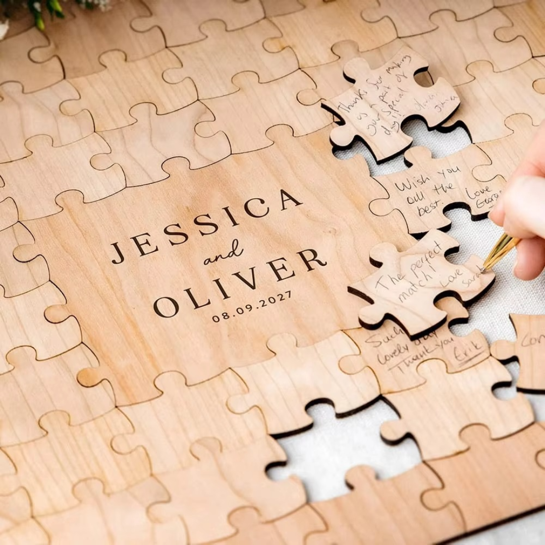 Personalised Wooden Puzzle Guest Book