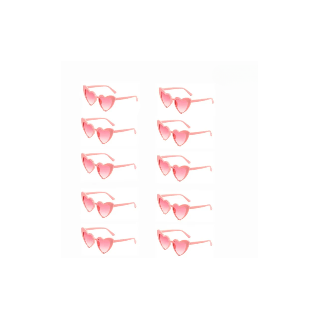 Retro Heart White and Pink Wedding Day Sunglasses I'm Getting Married.