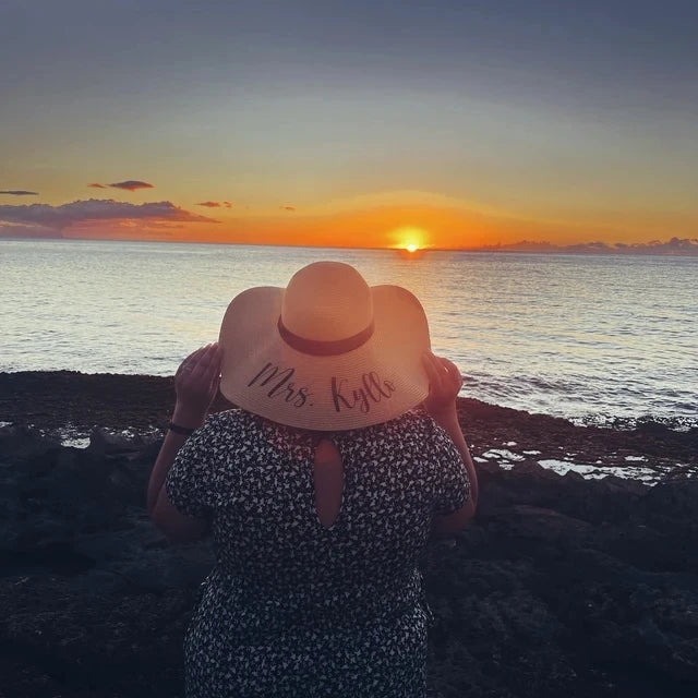 Personalised Bride Tribe Stylish Sun Hat I'm Getting Married.