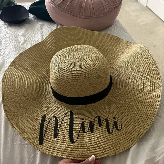 Personalised Bride Tribe Stylish Sun Hat I'm Getting Married.