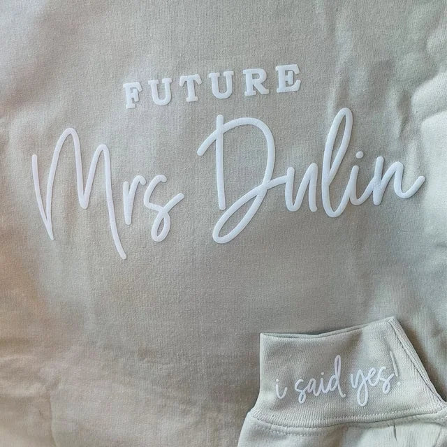 Personalised "Future Mrs" Sweatshirt I'm Getting Married.