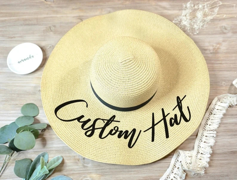 Personalised Bride Tribe Stylish Sun Hat I'm Getting Married.