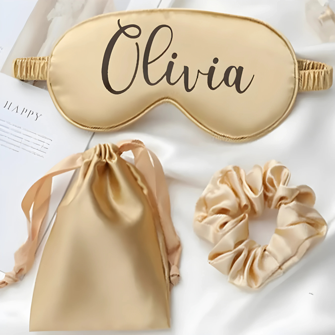 Personalised Satin Silk Eye Mask I'm Getting Married.