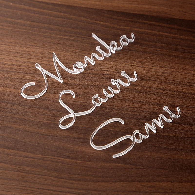 Personalised Laser Cut Names Place Cards I'm Getting Married.