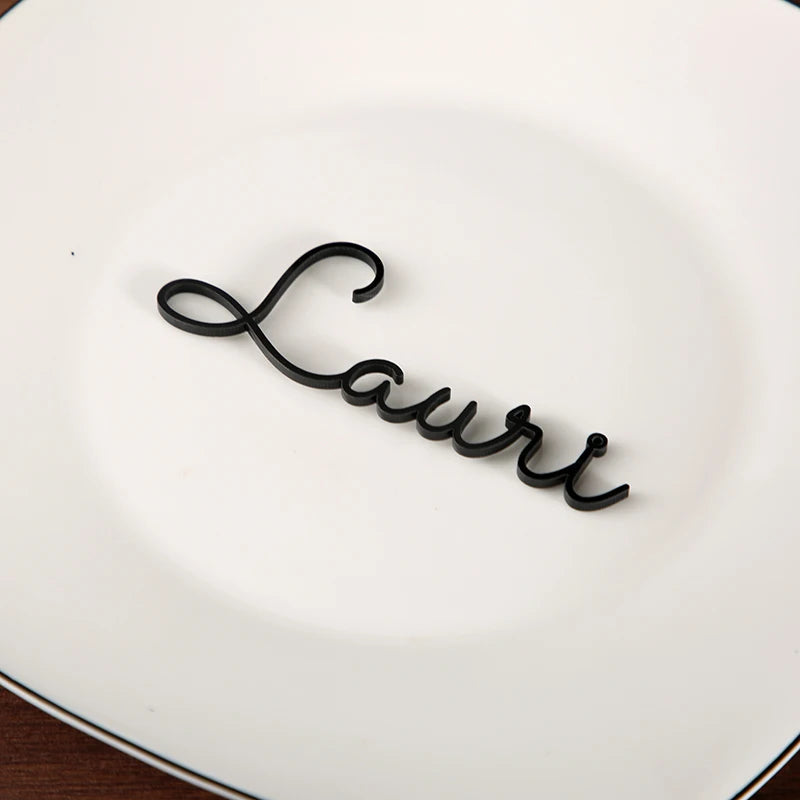 Personalised Laser Cut Names Place Cards I'm Getting Married.