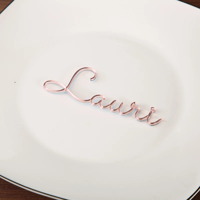 Personalised Laser Cut Names Place Cards I'm Getting Married.