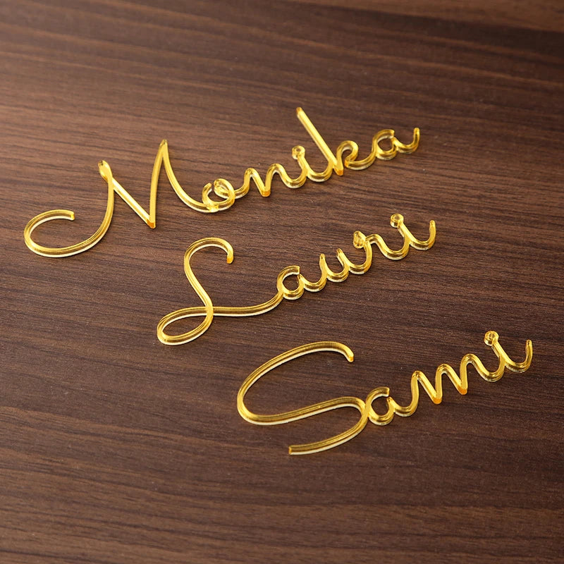 Personalised Laser Cut Names Place Cards I'm Getting Married.