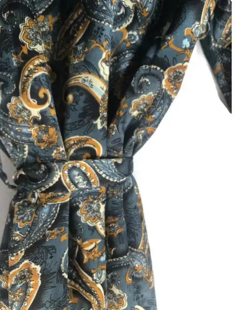 Retro Paisley Groom’s Wedding Dressing Gown I'm Getting Married.