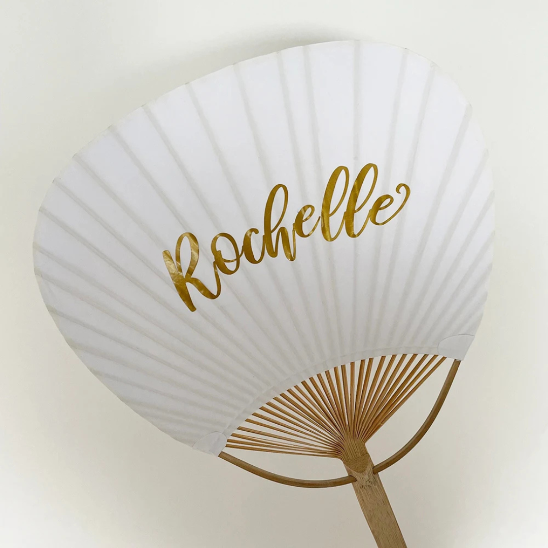 Personalised Wedding Bamboo Hand Fans – Sets of 10, 20 or 40 I'm Getting Married.
