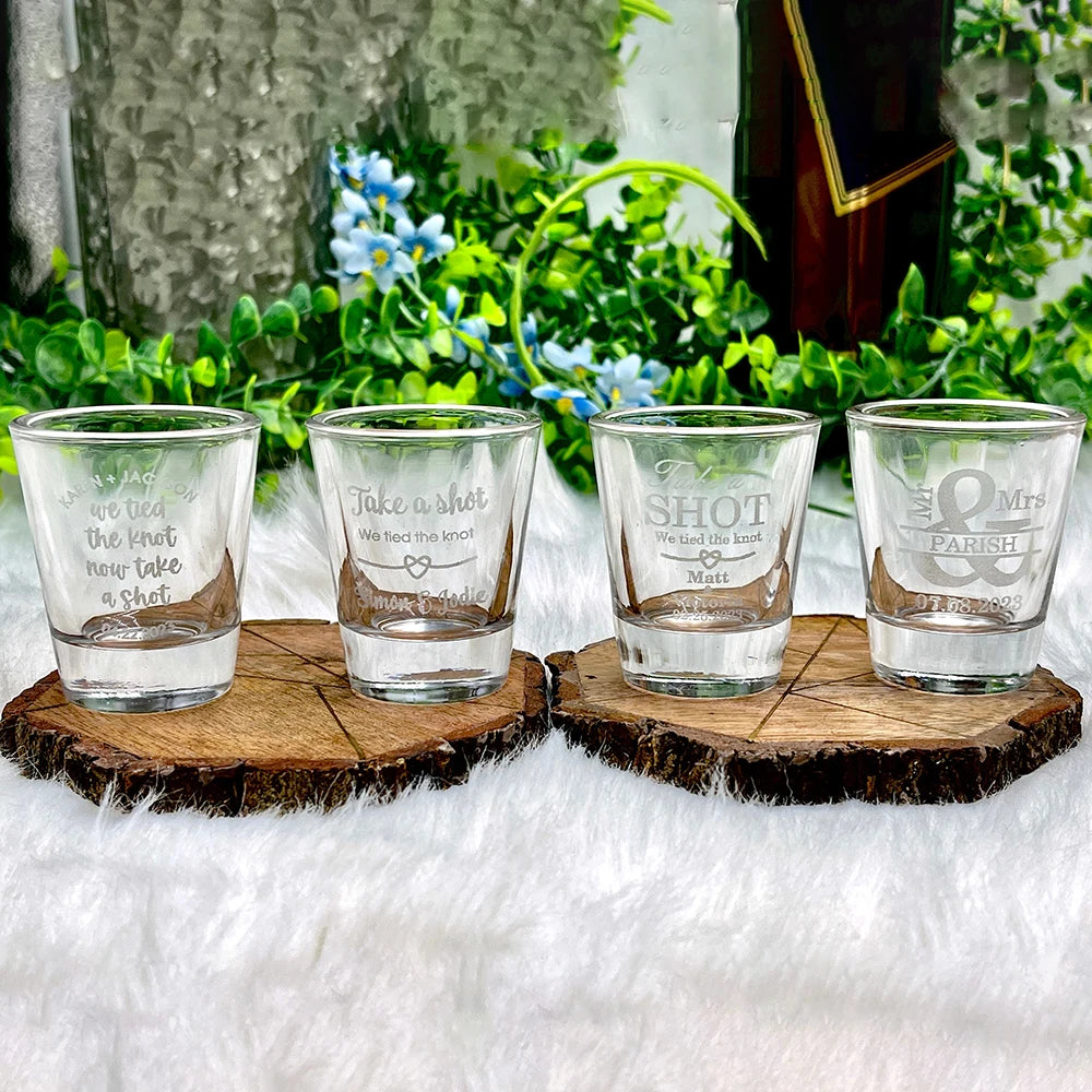 Personalised Shot Glasses for Wedding Day Toast I'm Getting Married.