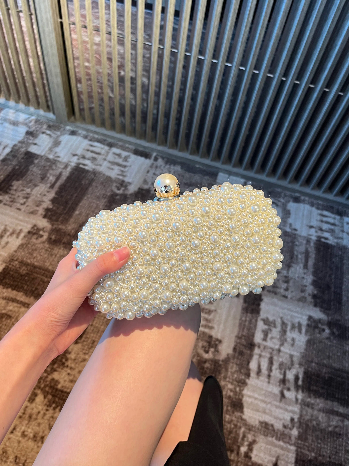 Luxury Crystal Beaded Evening Clutch Bag I'm Getting Married.