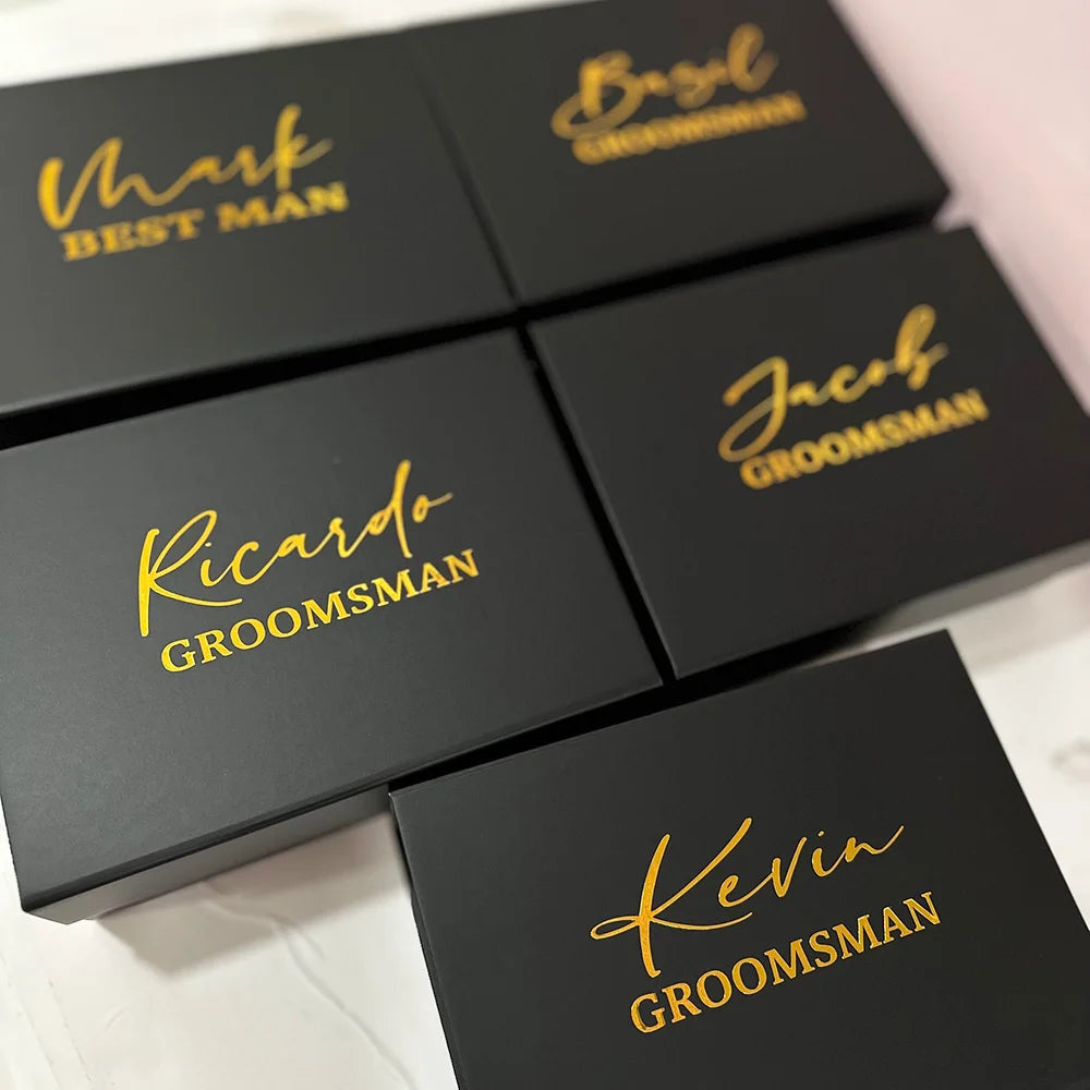 Personalised Groomsmen Wedding Proposal Gift Box I'm Getting Married.