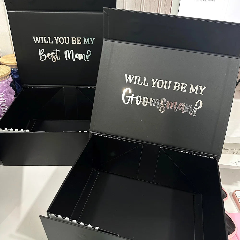 Personalised Groomsmen Wedding Proposal Gift Box I'm Getting Married.