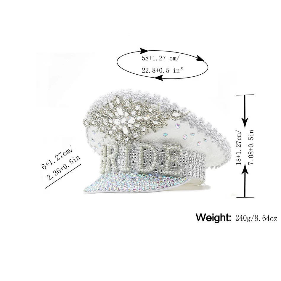 Steampunk Military Style Bride Hat for Wedding I'm Getting Married.