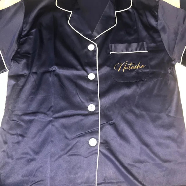 Personalised Monogram Satin Bride, Bridesmaids Pajama Set I'm Getting Married.