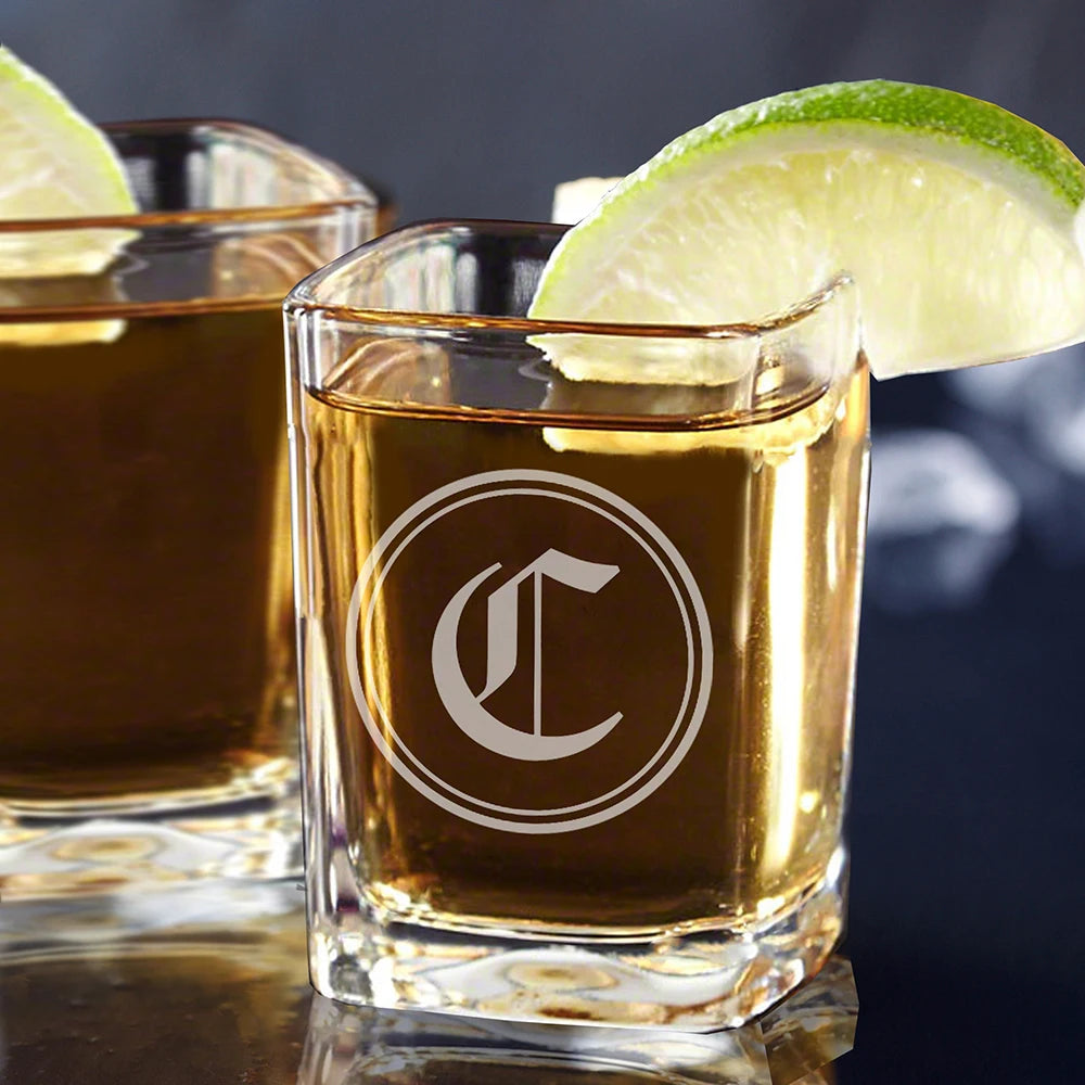 Personalised Square Shot Glasses for Wedding Day Toast I'm Getting Married.