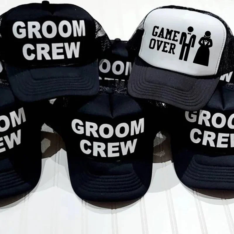 Groom Crew Game Over Cap I'm Getting Married.