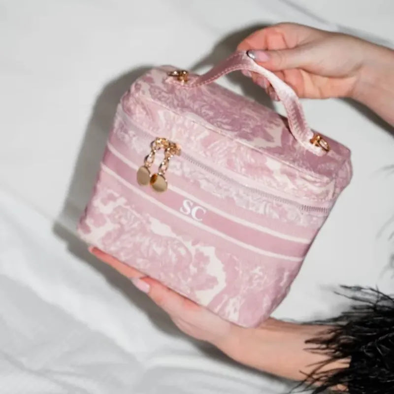 Personalised Canvas Bridesmaid Vanity Makeup Bag I'm Getting Married.