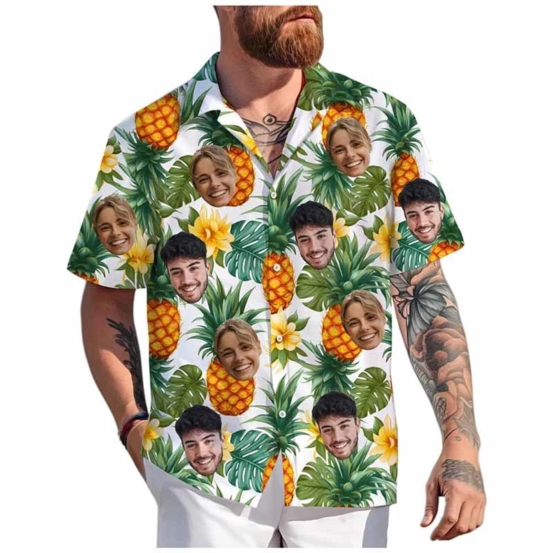 Custom Face Hawaiian Shirt (BUCKS or Perfect Couple Idea)