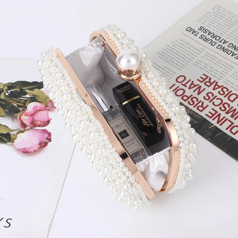 Luxury Crystal Beaded Evening Clutch Bag I'm Getting Married.