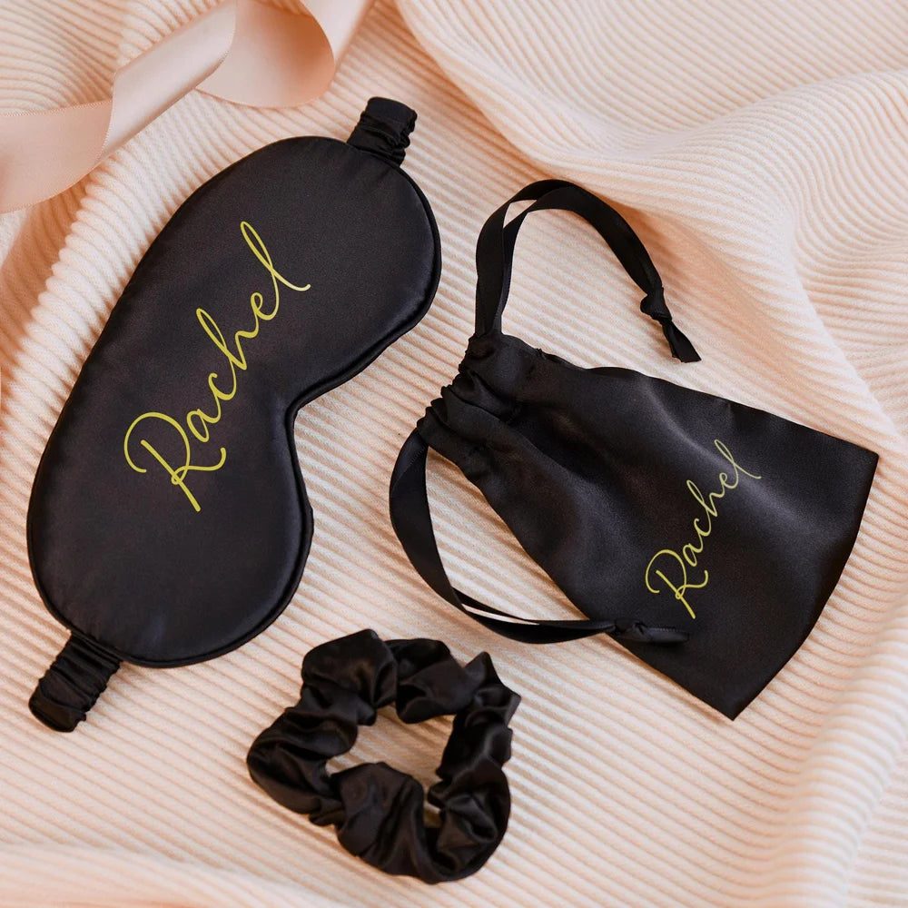 Personalised Satin Silk Eye Mask I'm Getting Married.