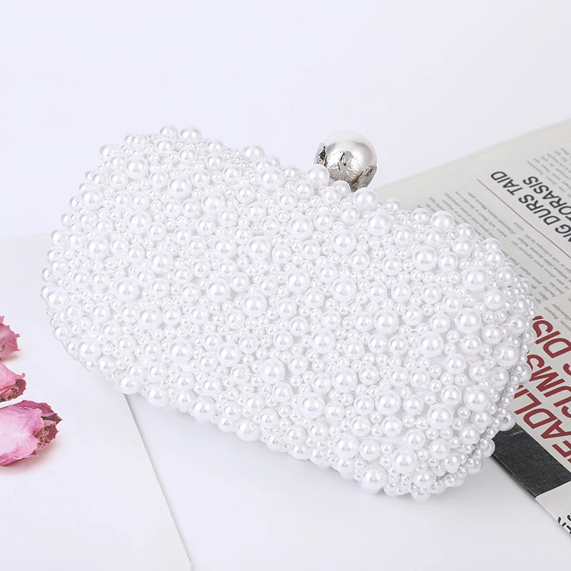 Luxury Crystal Beaded Evening Clutch Bag I'm Getting Married.
