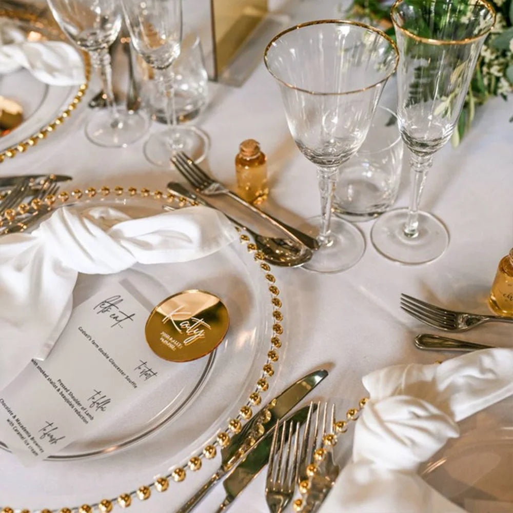 Personalised Acrylic Name Place Cards - Set of 10 I'm Getting Married.