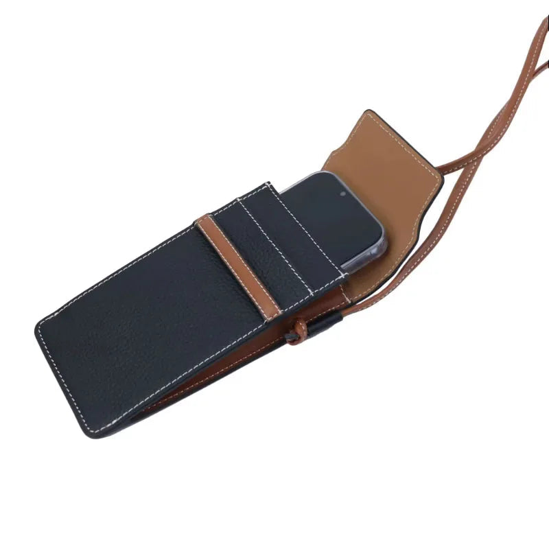 Personalised Leather Phone Crossbody Bag I'm Getting Married.