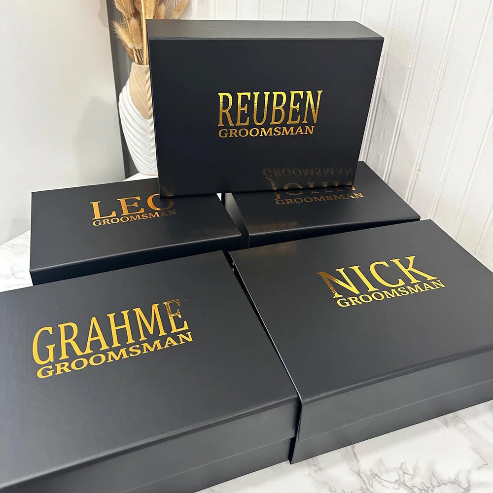 Personalised Groomsmen Wedding Proposal Gift Box I'm Getting Married.