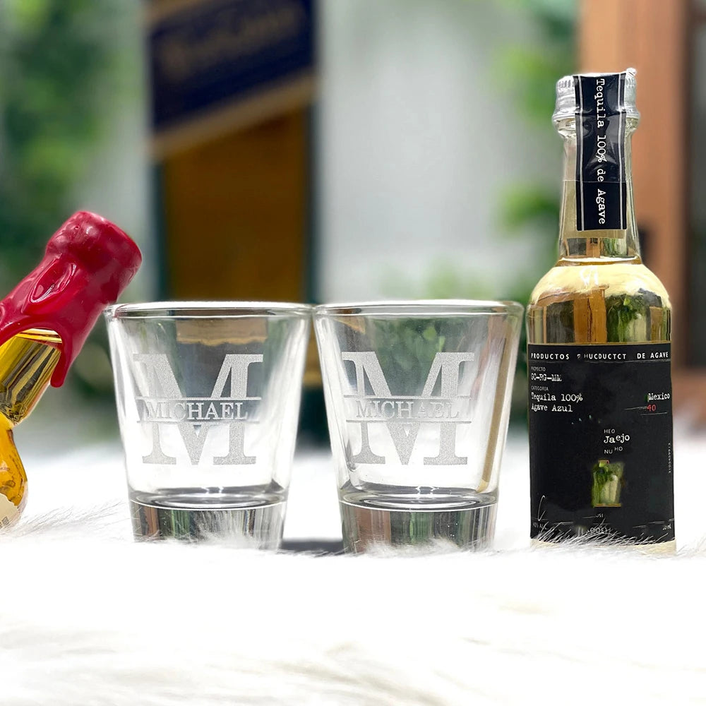 Personalised Shot Glasses for Wedding Day Toast I'm Getting Married.